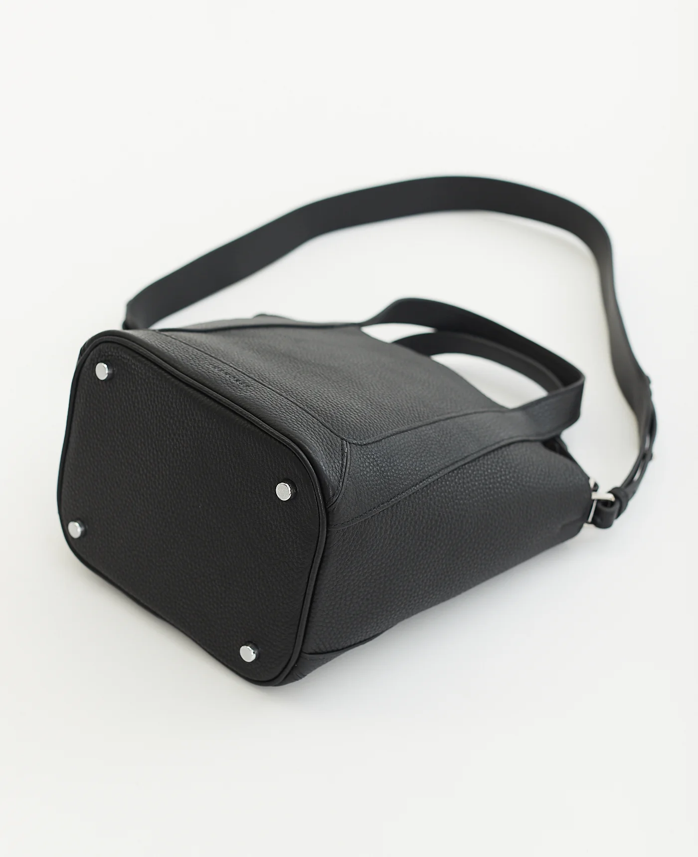 Alexie Tote: Black Pebbled Leather - Image 10
