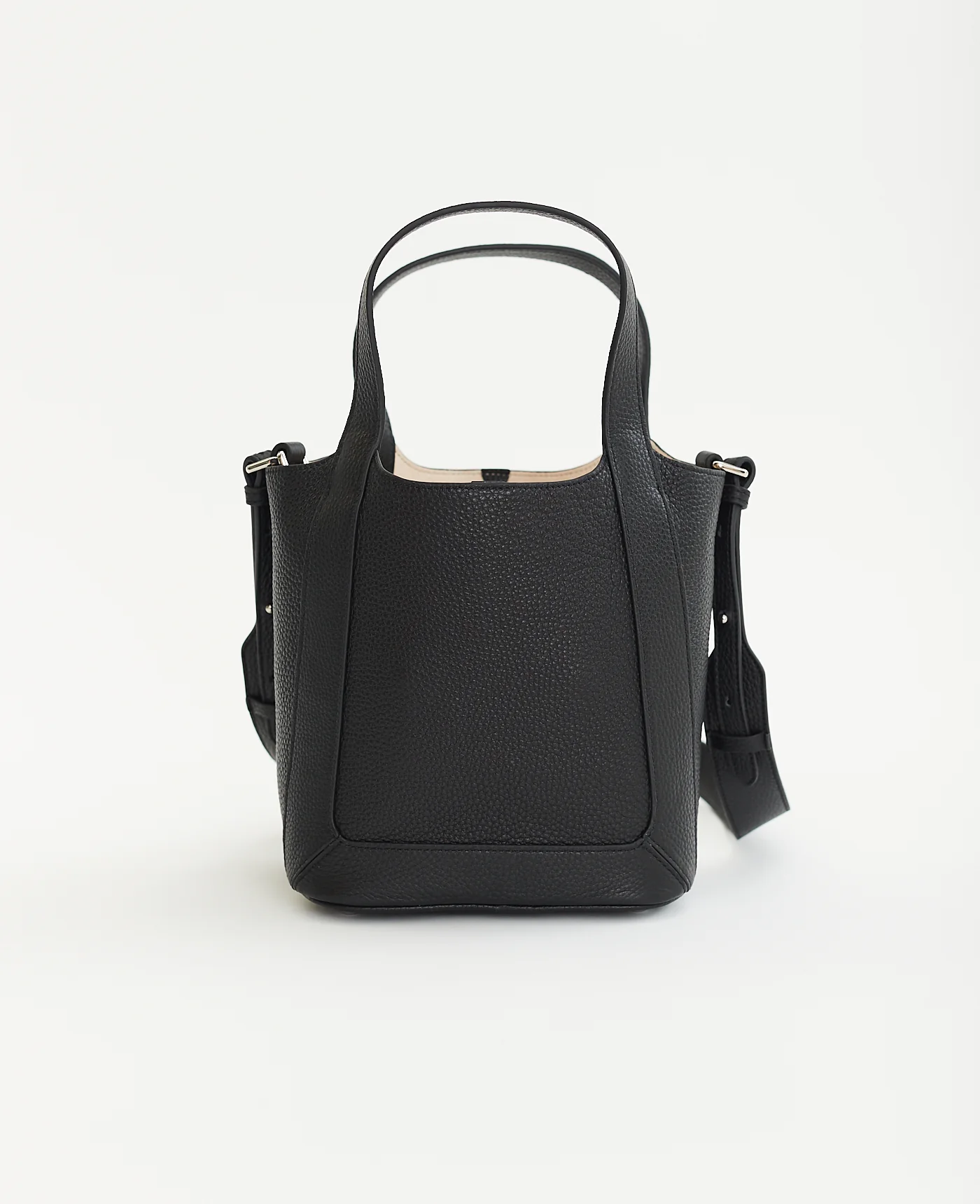 Alexie Tote: Black Pebbled Leather - Image 11