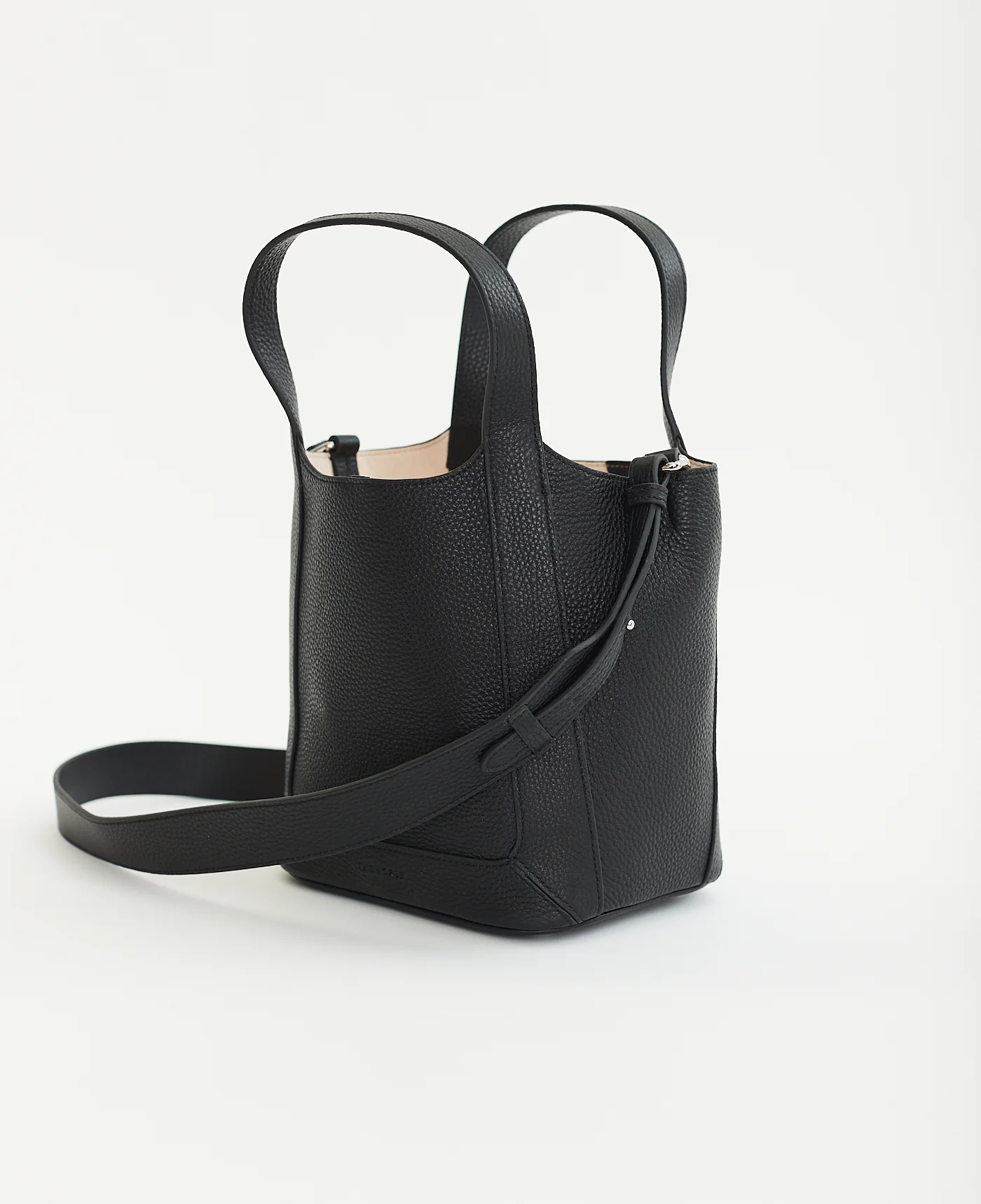 Alexie Tote: Black Pebbled Leather - Image 4