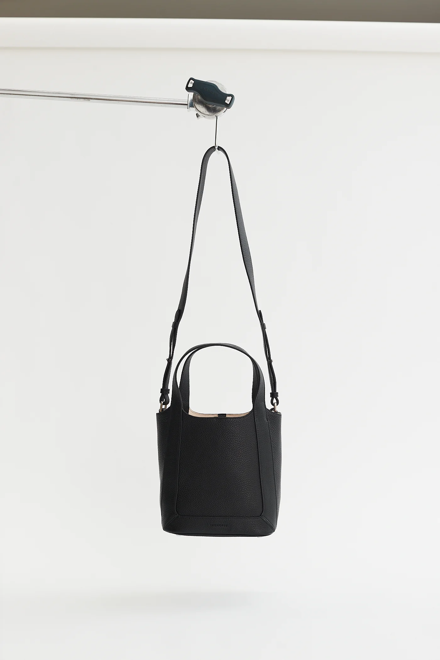 Alexie Tote: Black Pebbled Leather - Image 6