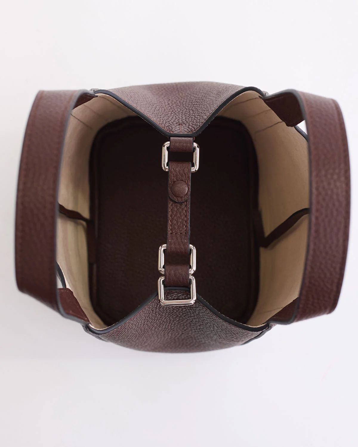 Alexie Tote: Coffee Pebbled Leather - Image 7