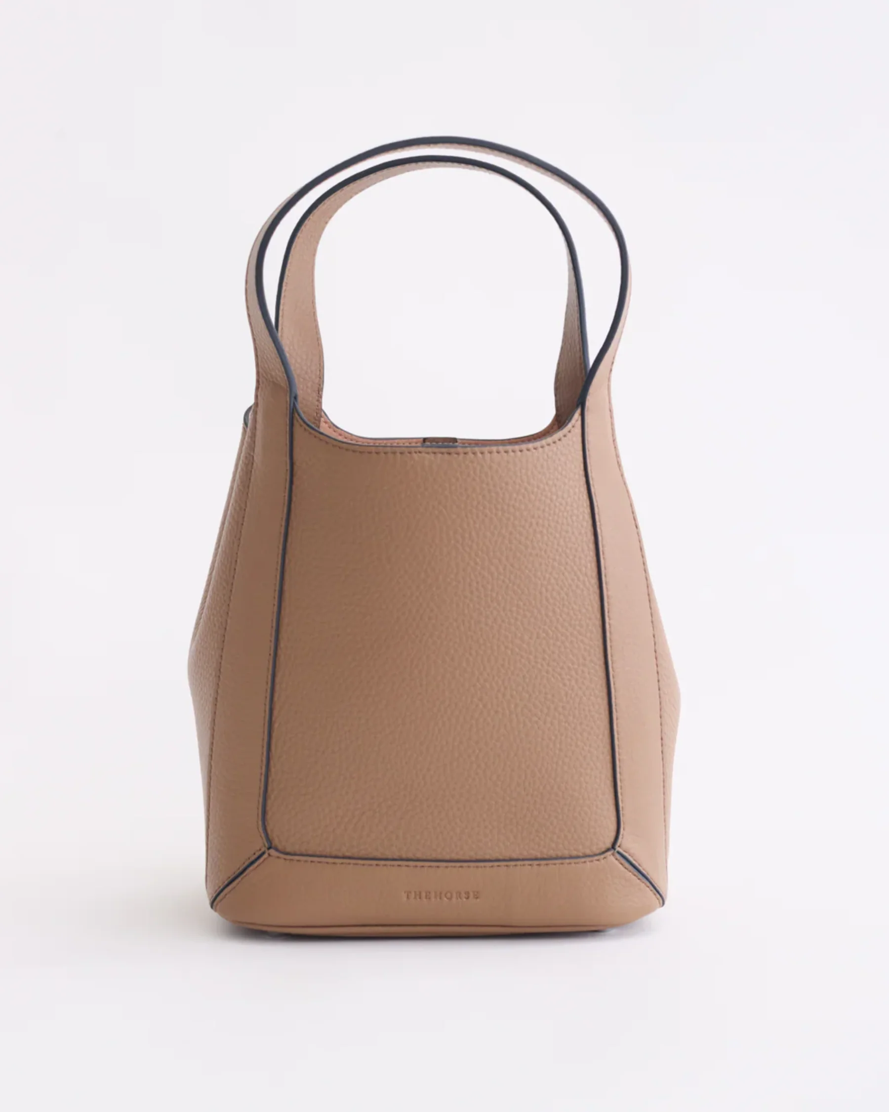 Alexie Tote: Taupe Pebbled Leather - Image 3