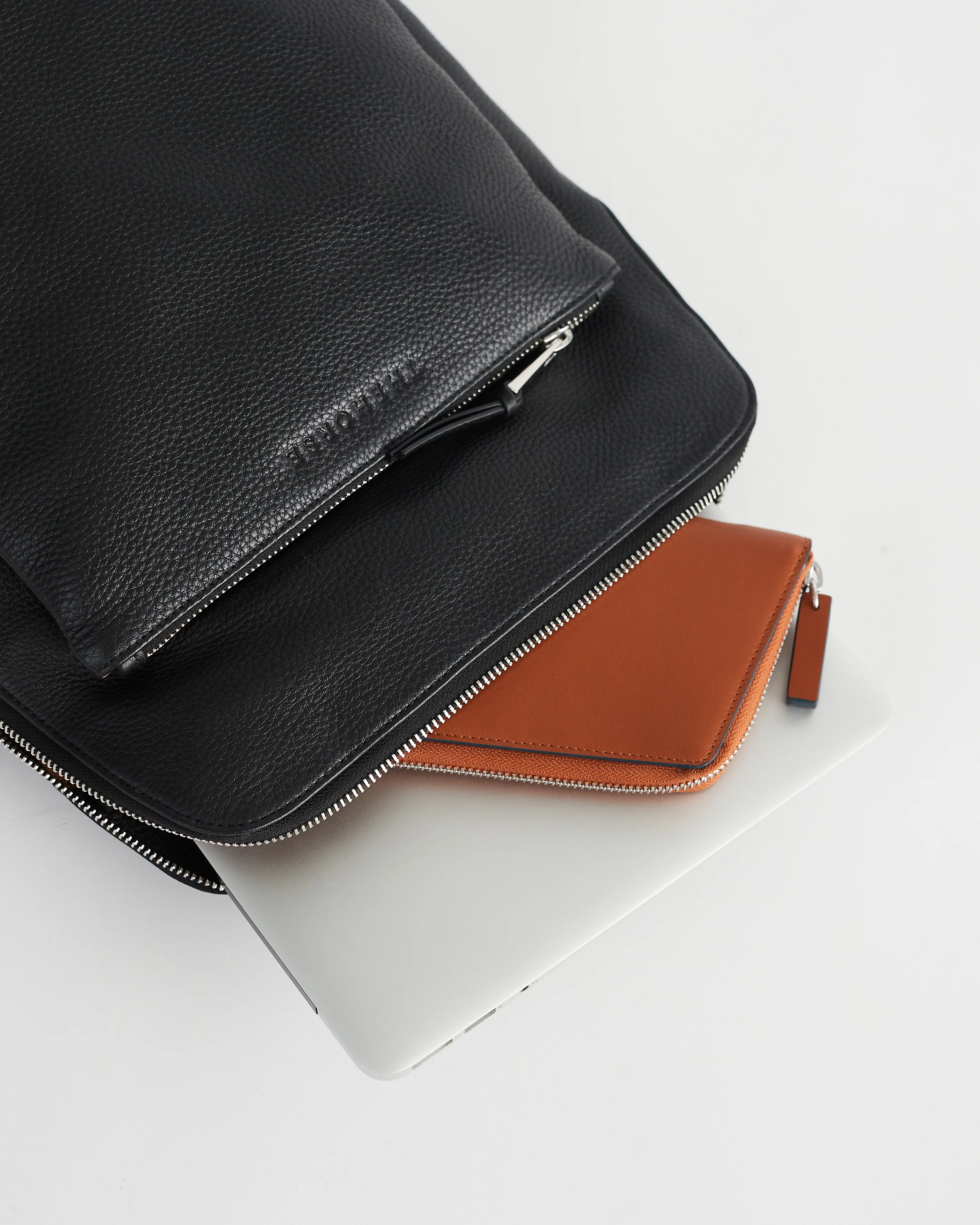 Backpack: Black Pebbled Leather - Image 5