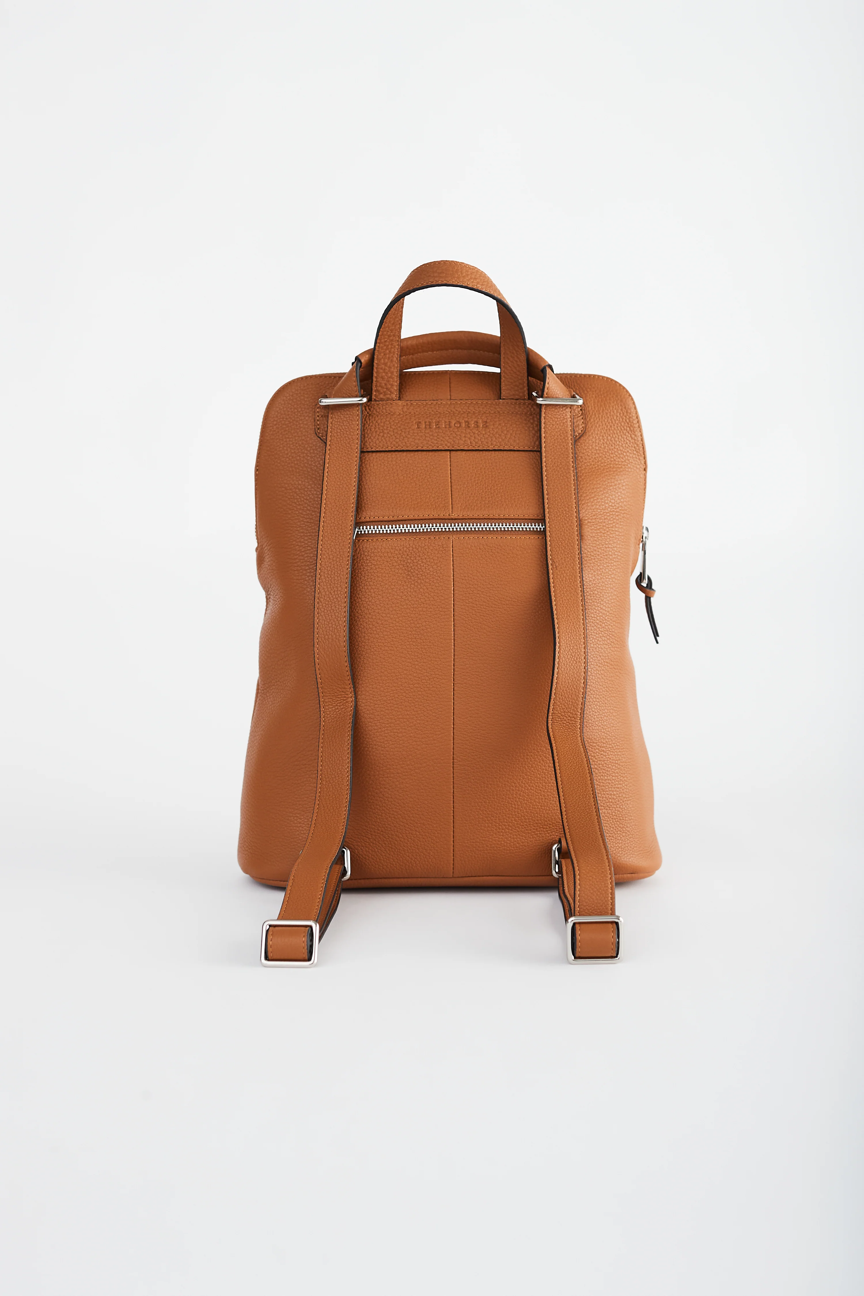 Backpack: Tan Pebbled Leather - Image 3