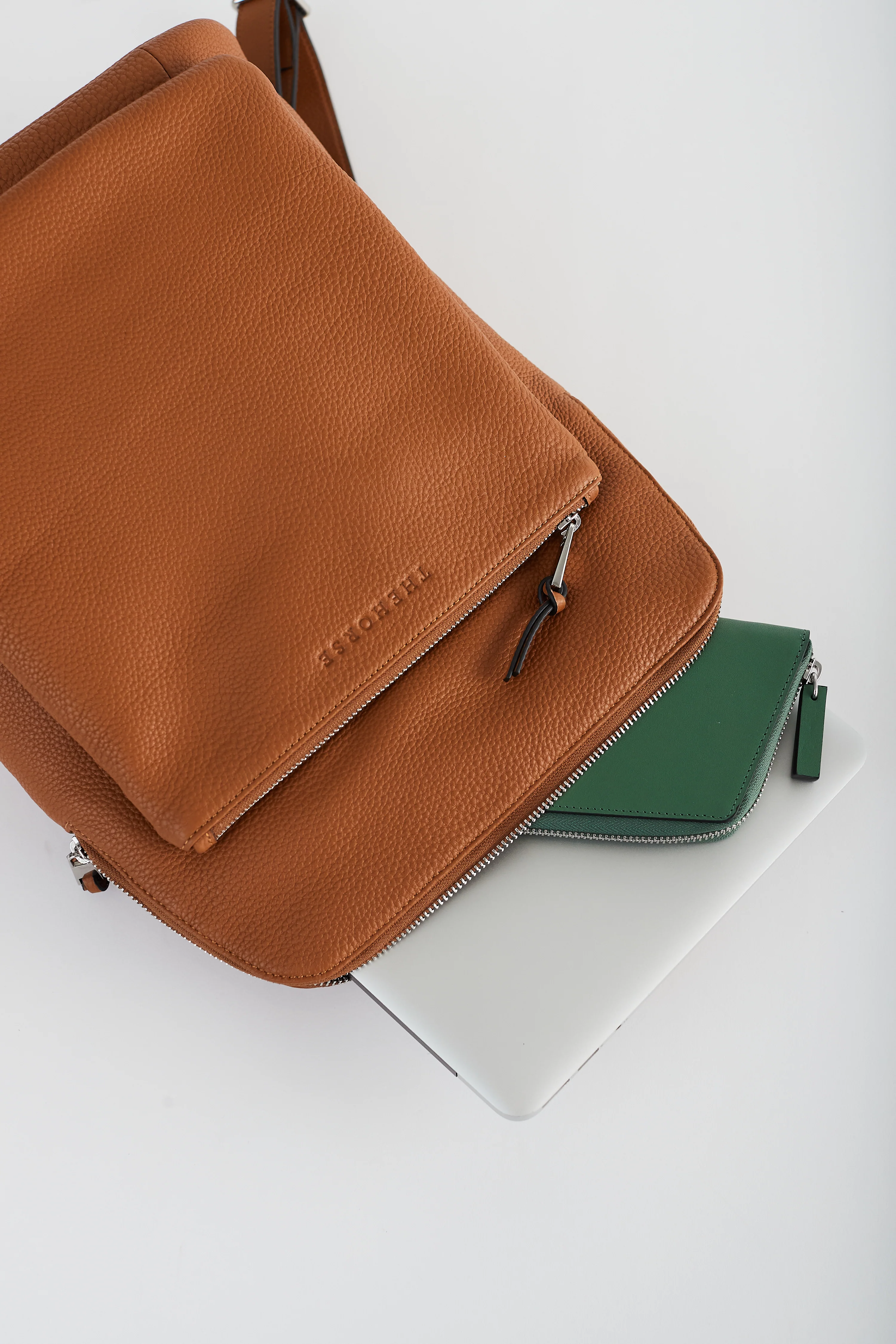 Backpack: Tan Pebbled Leather - Image 6