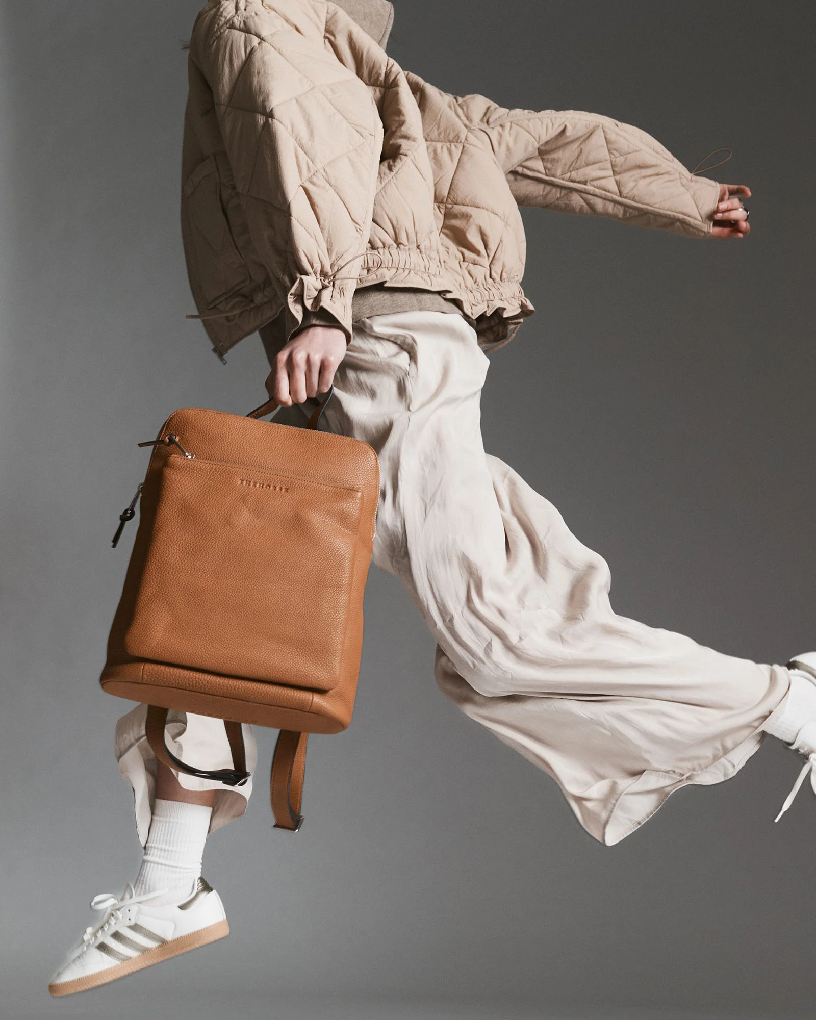 Backpack: Tan Pebbled Leather - Image 8