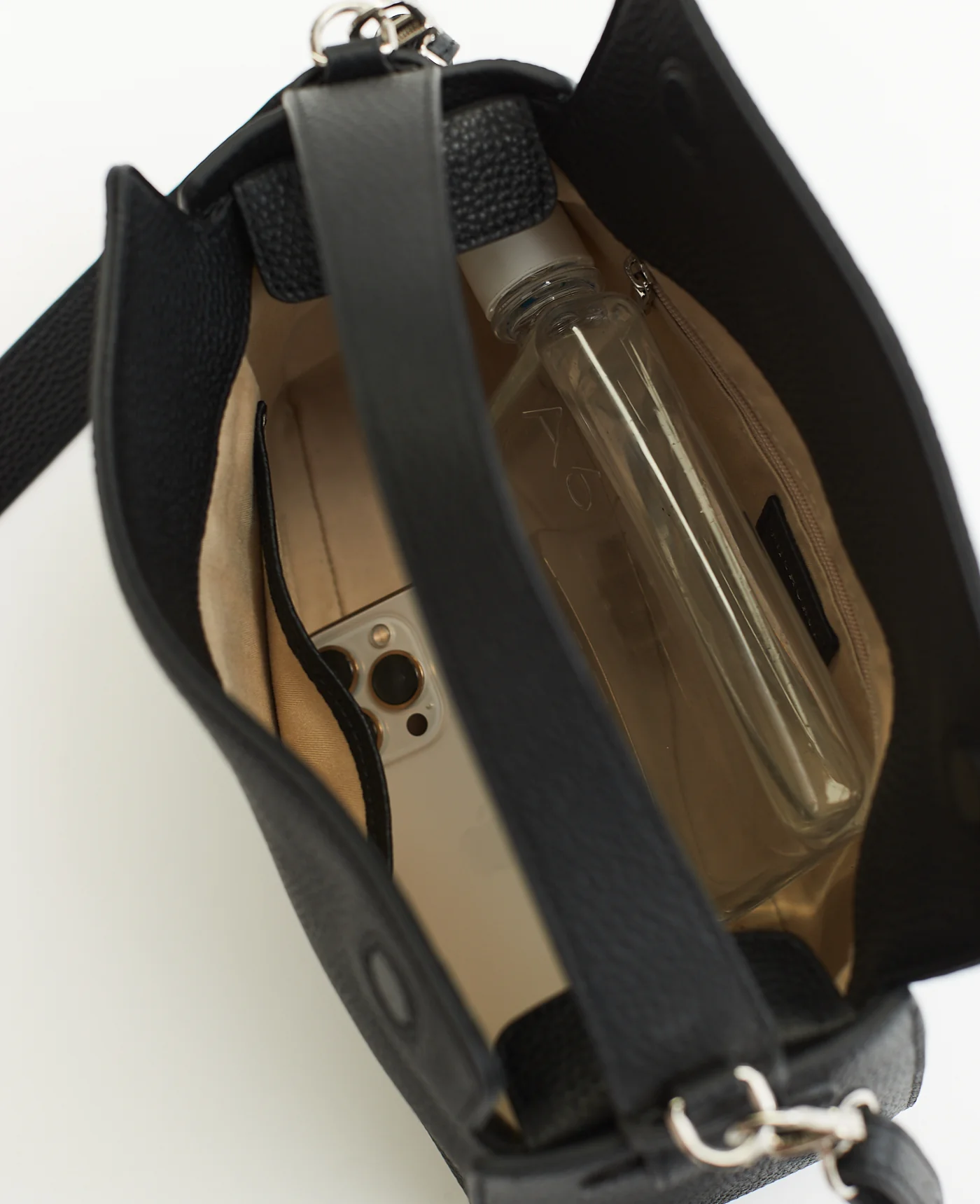 Clementine Bag: Black Pebbled Leather - Image 10