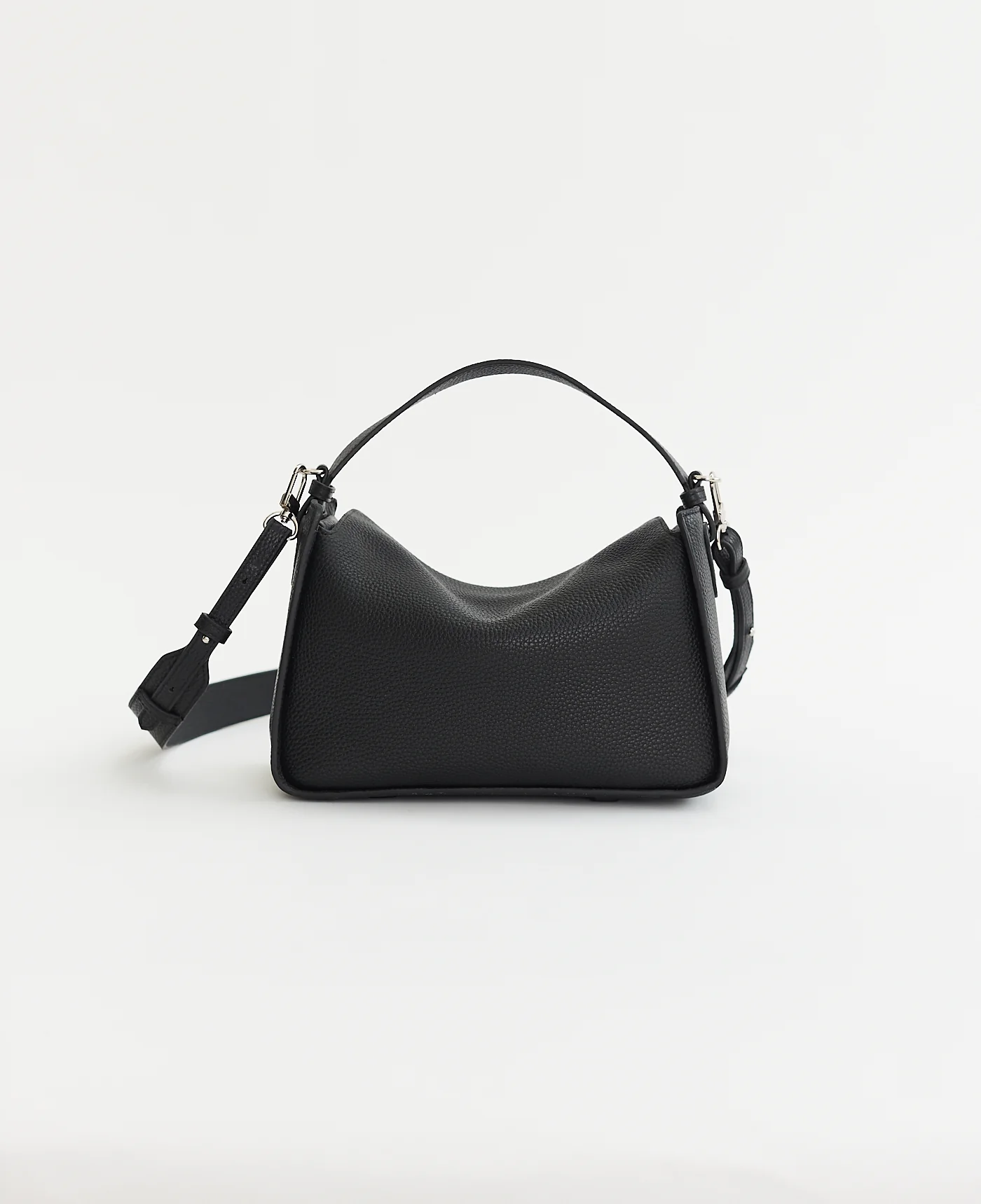 Clementine Bag: Black Pebbled Leather - Image 11
