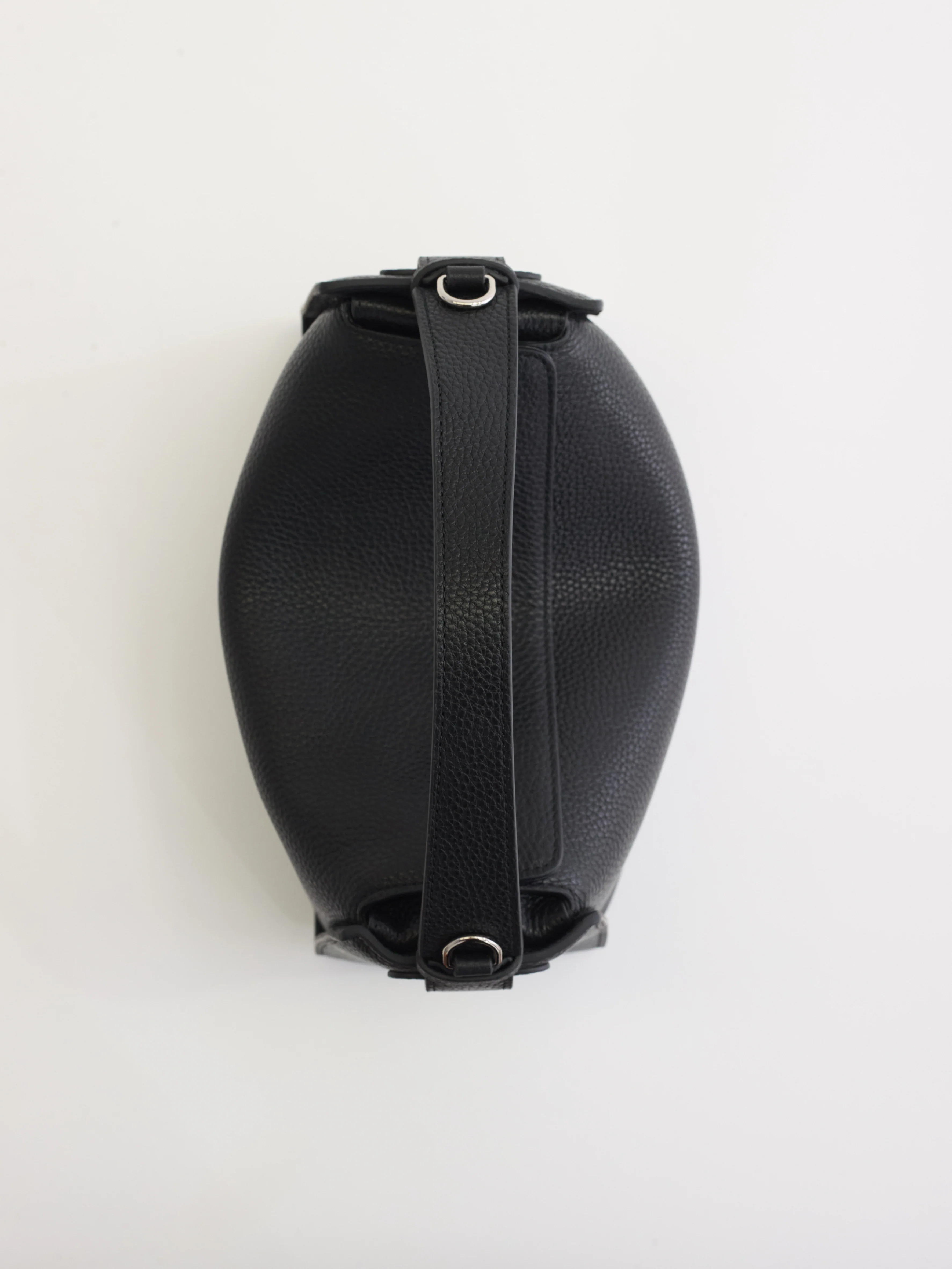 Clementine Bag: Black Pebbled Leather - Image 4