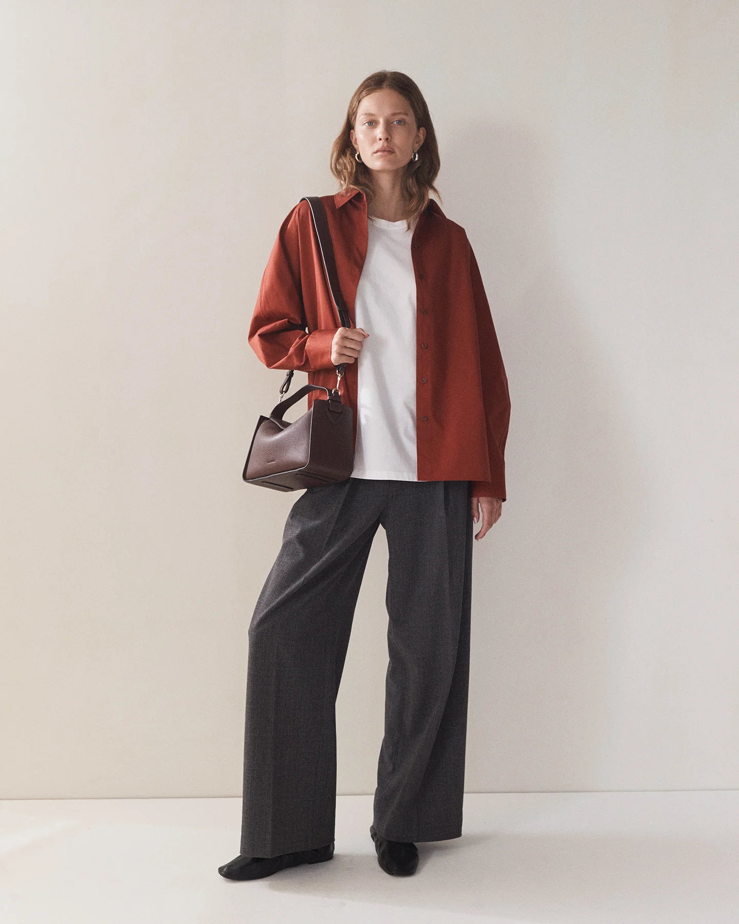 Clementine Bag: Coffee Pebbled Leather - Image 11