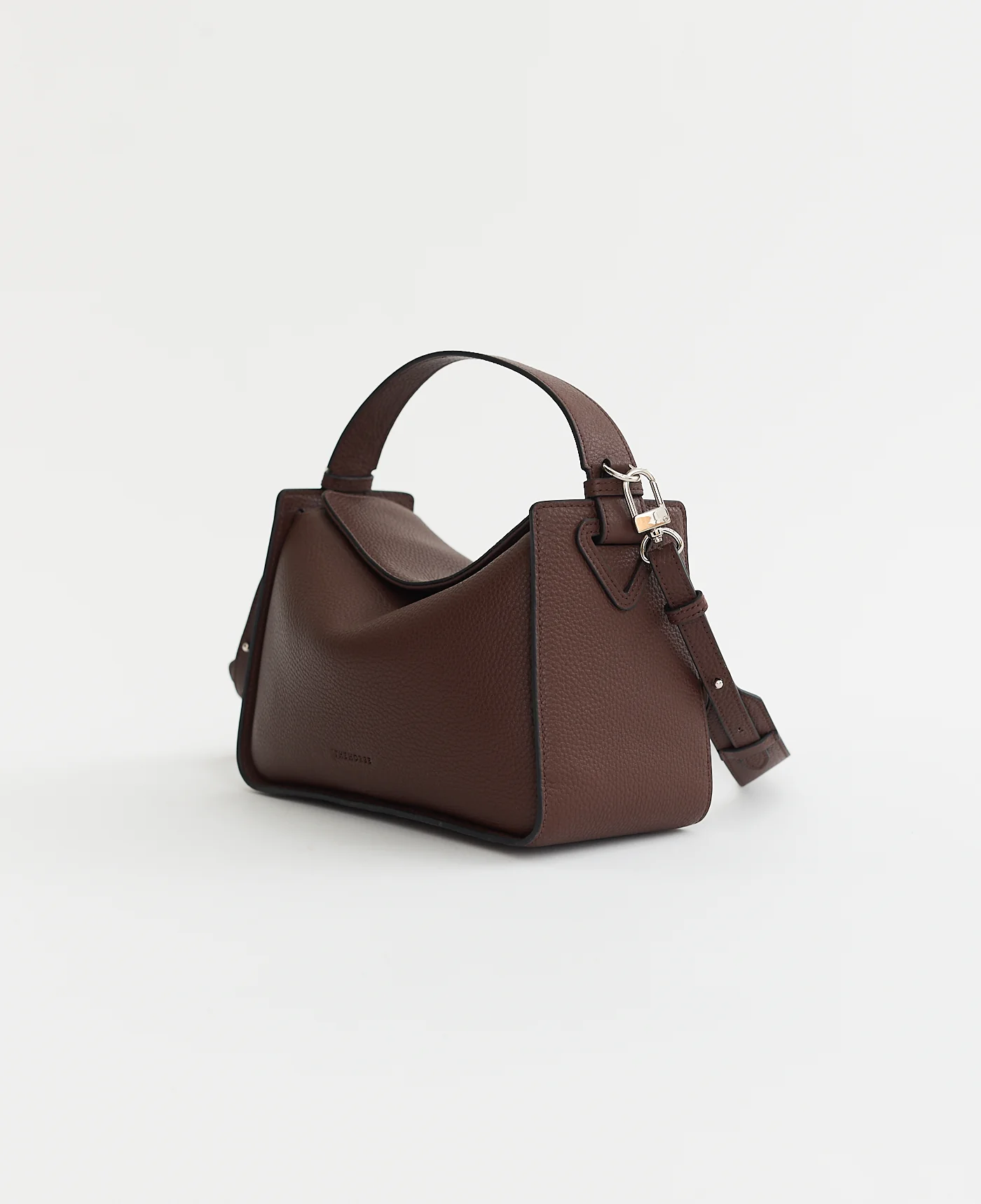 Clementine Bag: Coffee Pebbled Leather - Image 3