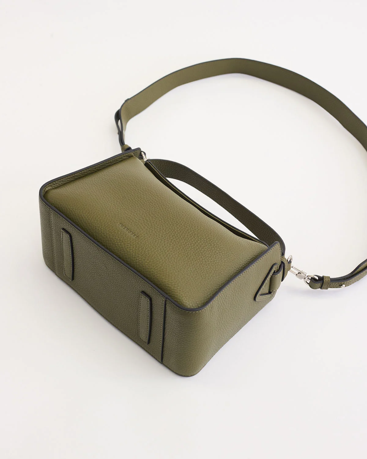 Clementine Bag: Olive Pebbled Leather - Image 11