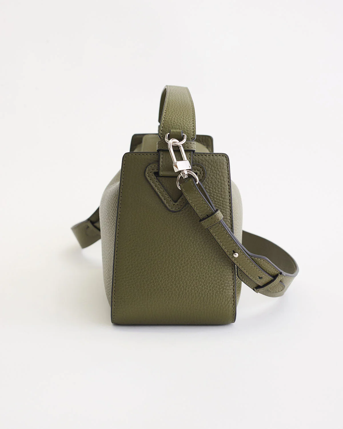 Clementine Bag: Olive Pebbled Leather - Image 5
