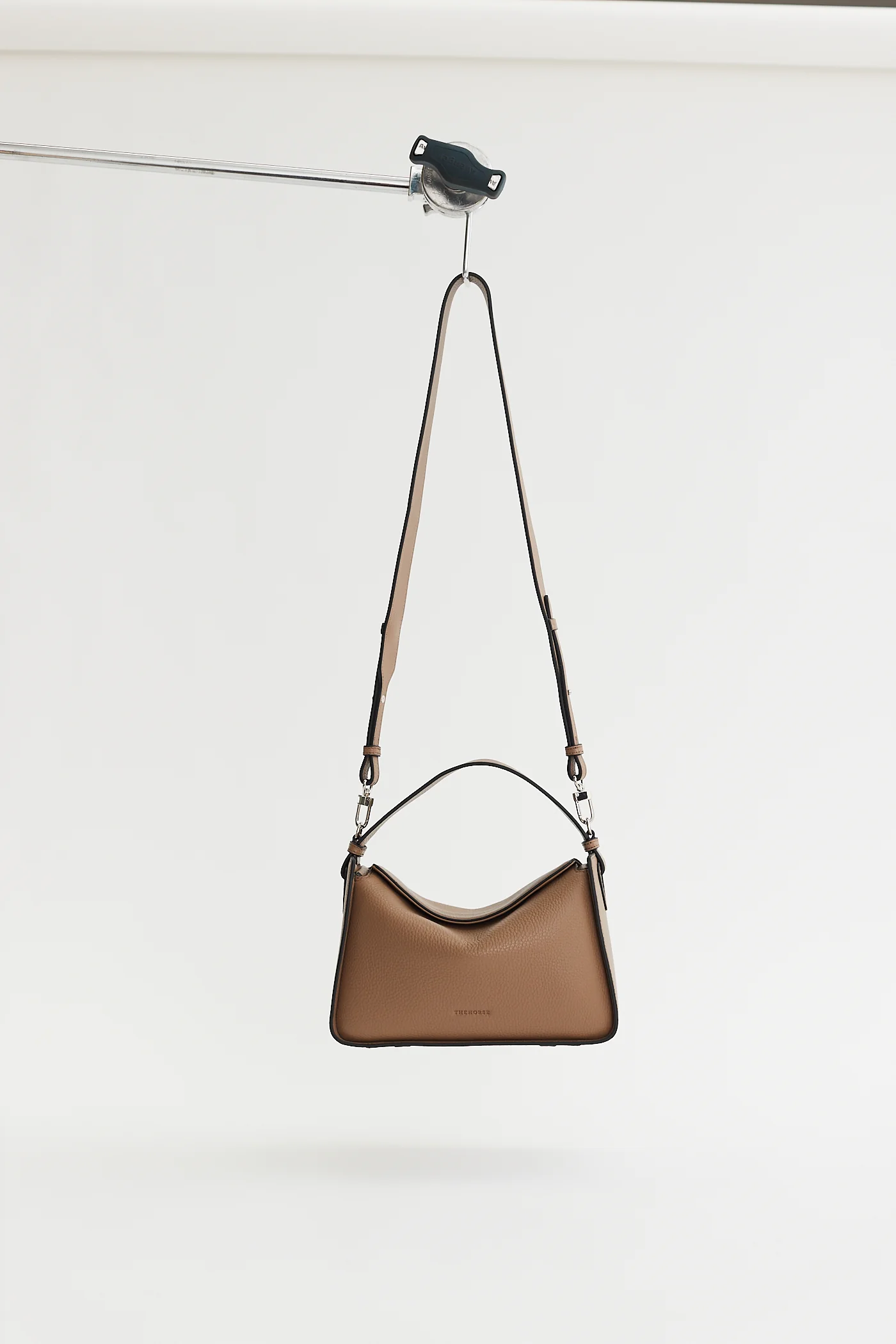 Clementine Bag: Taupe Pebbled Leather - Image 6