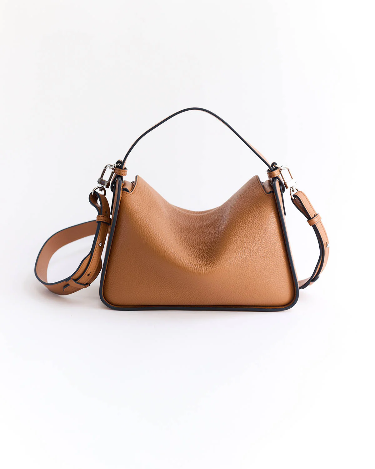 Clementine Bag: Tan Pebbled Leather - Image 11