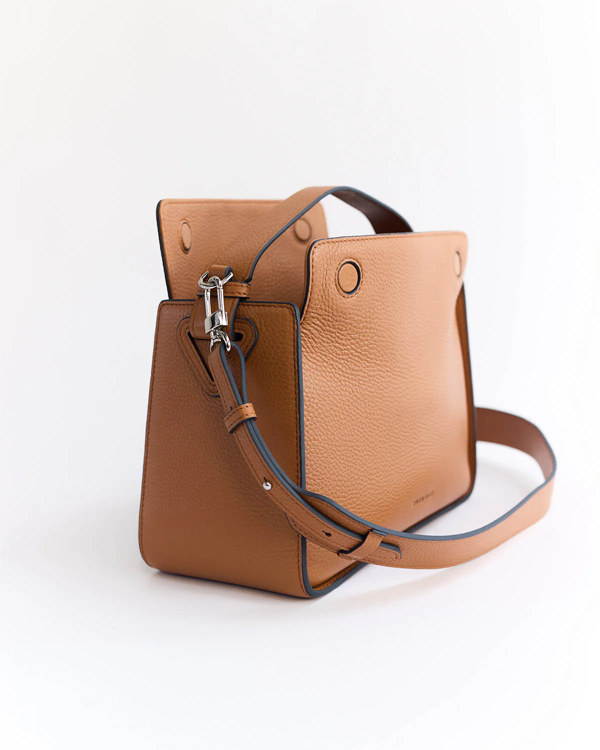 Clementine Bag: Tan Pebbled Leather - Image 7