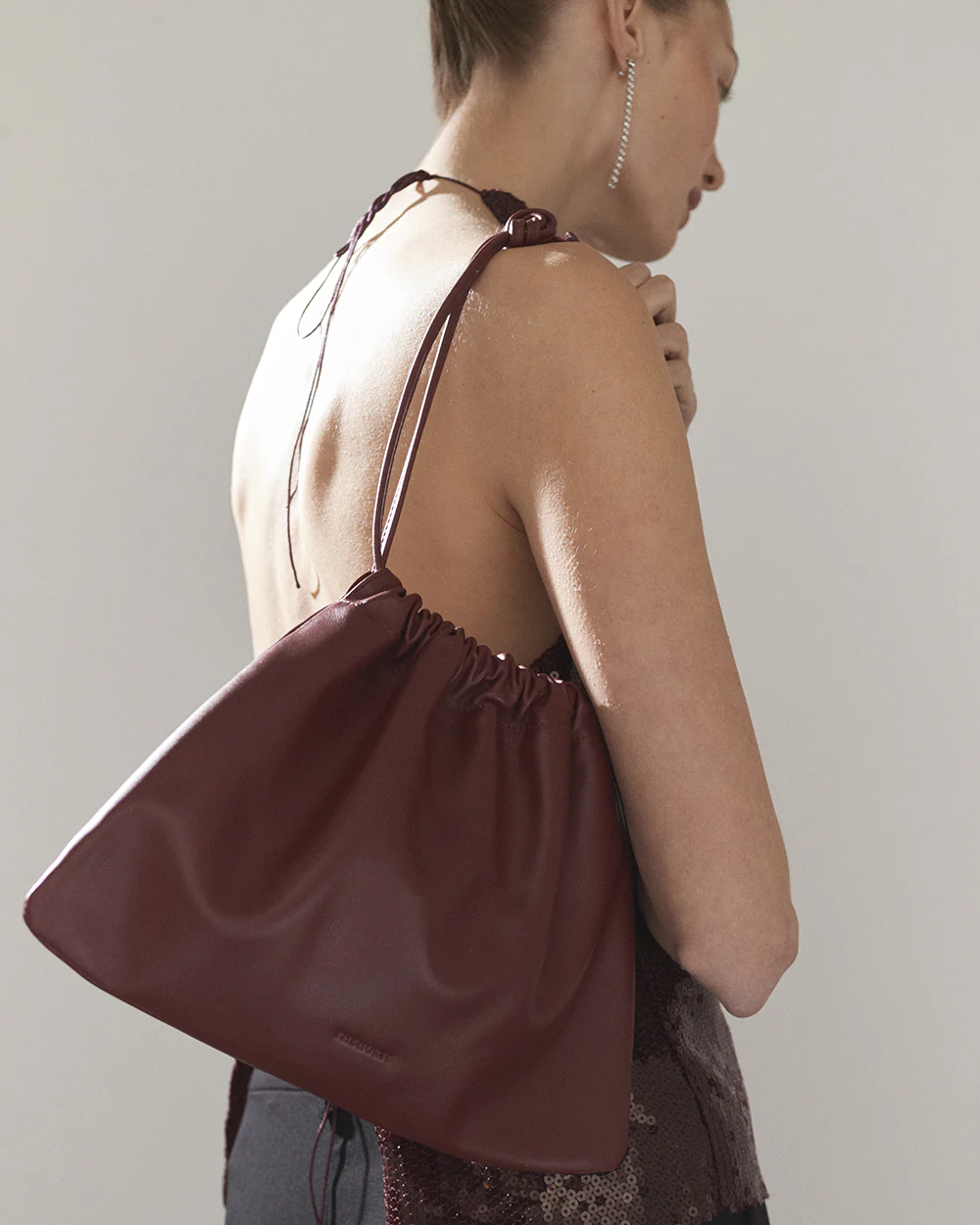 Fin Drawstring Bag: Cedar Red - Image 3