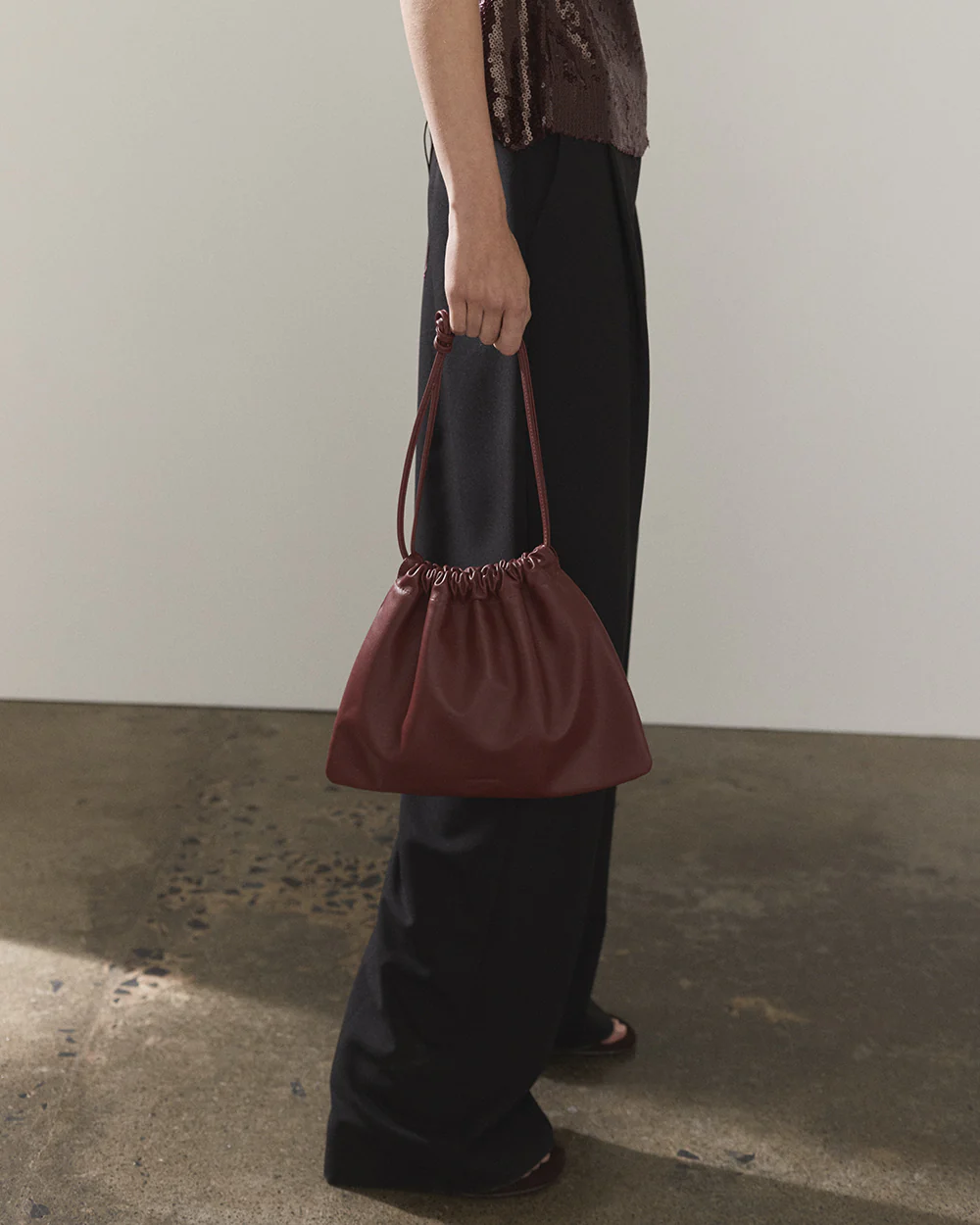 Fin Drawstring Bag: Cedar Red - Image 6