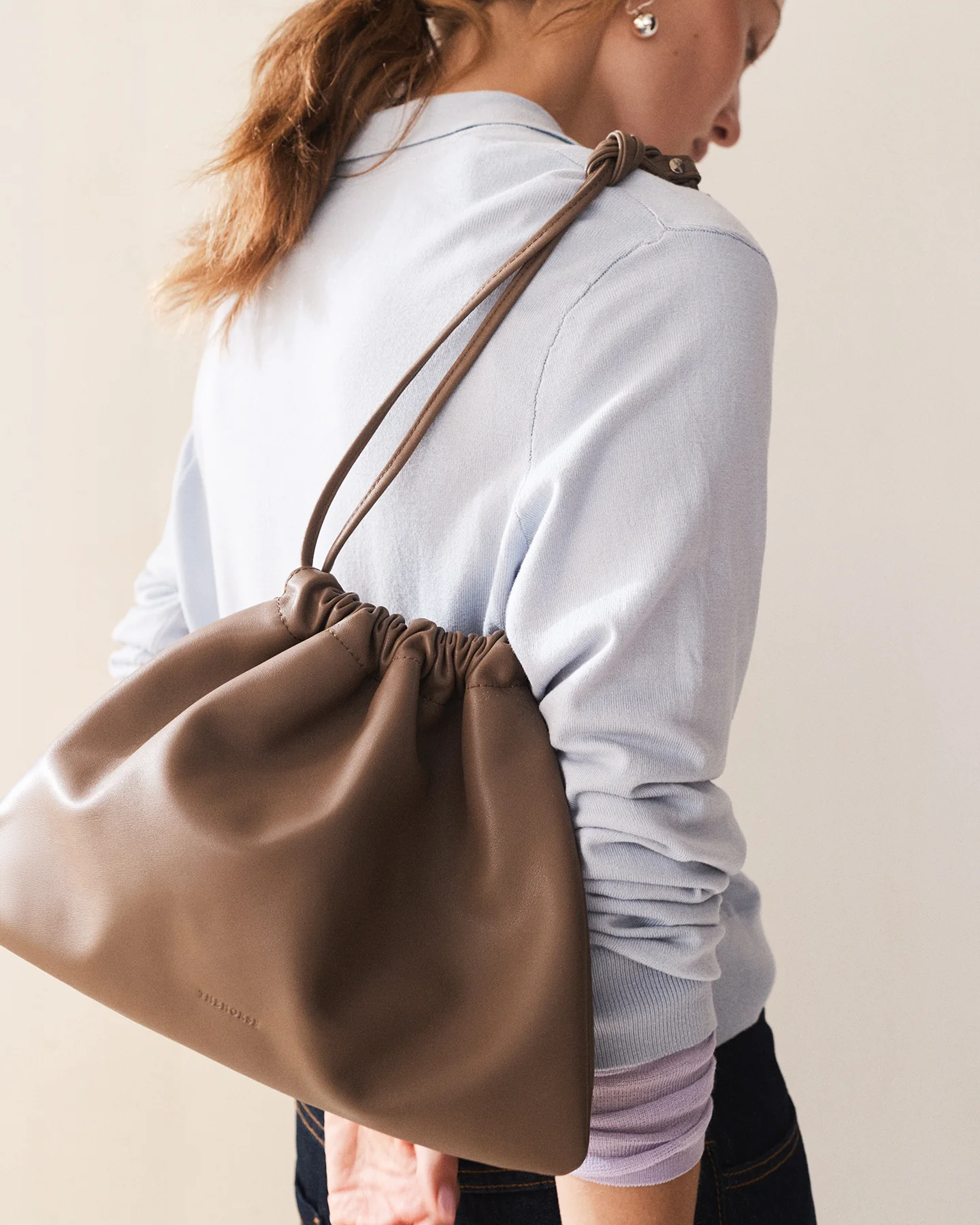 Fin Drawstring Bag: Mushroom - Image 4