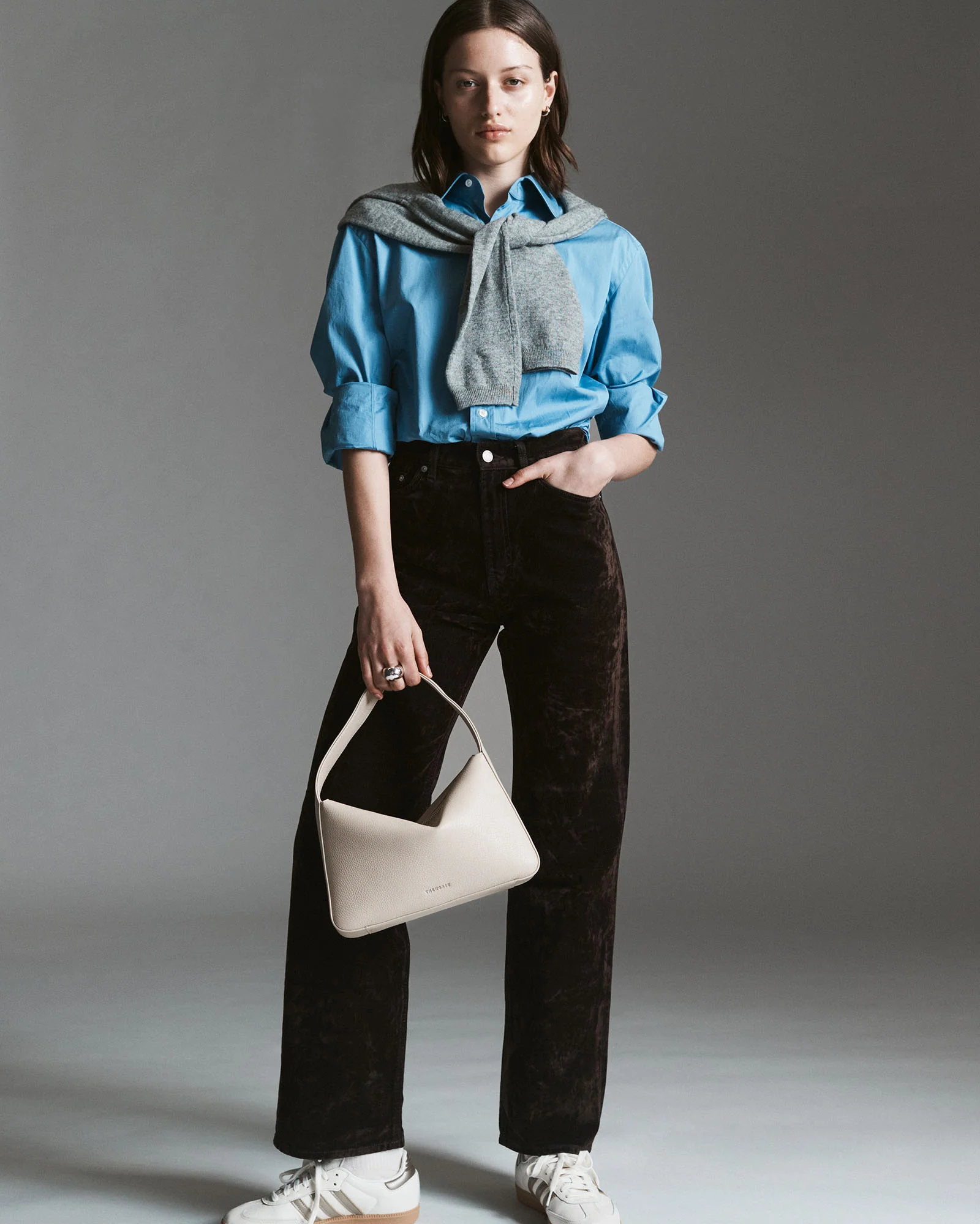 Mae Bag: Oat Pebbled Leather - Image 10