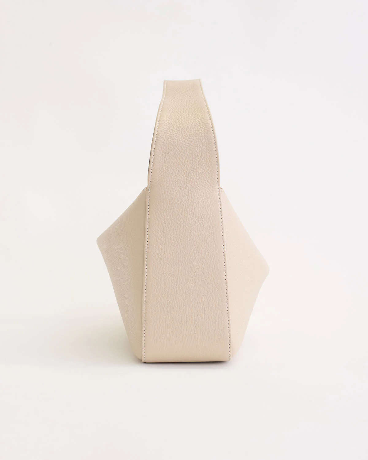 Mae Bag: Oat Pebbled Leather - Image 8