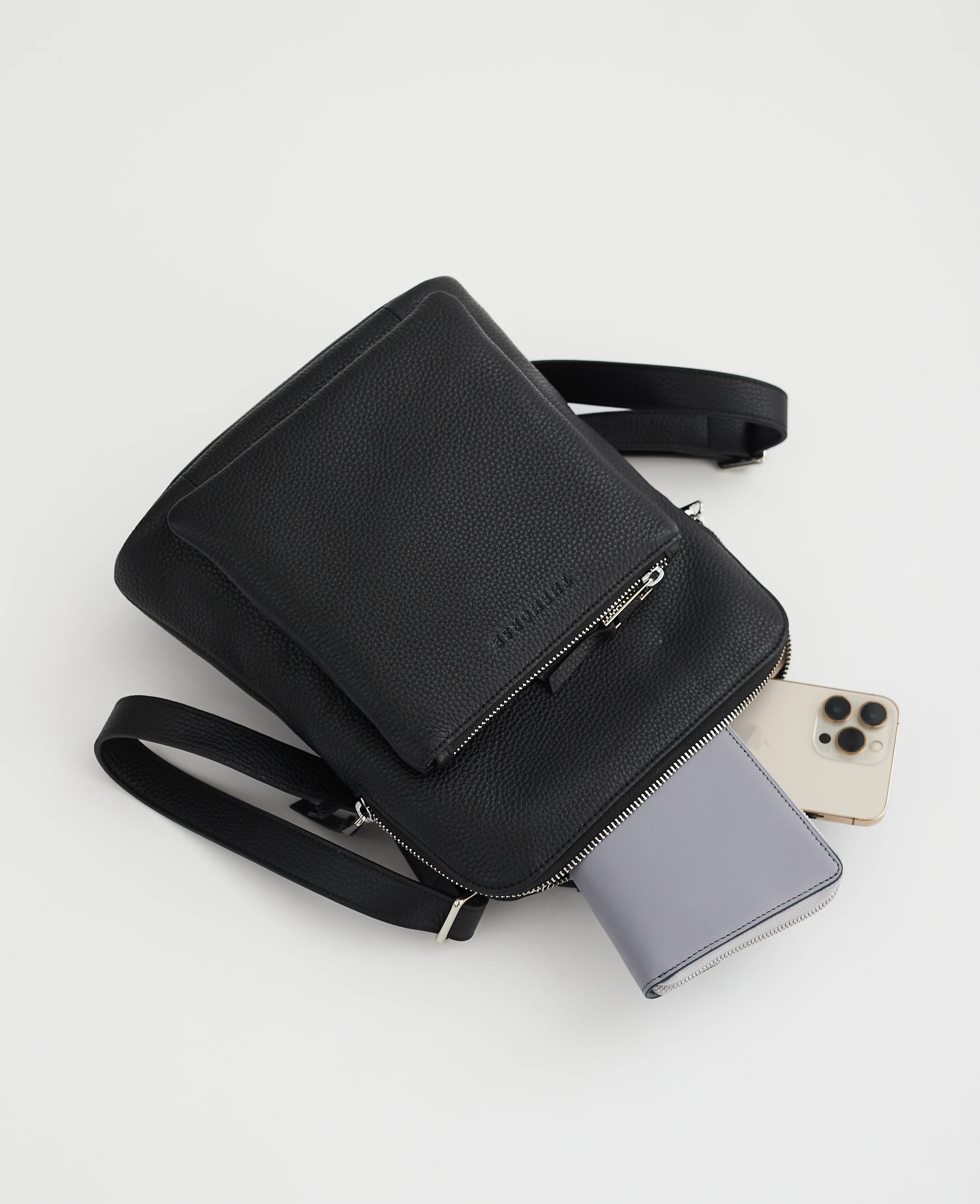 Mini Backpack: Black - Image 6