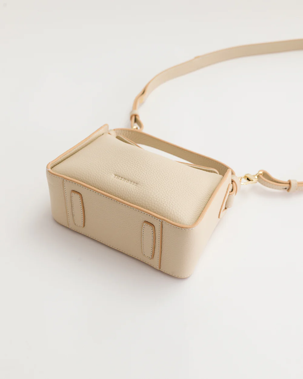 Mini Clementine Bag: Oat with Gold - Image 10