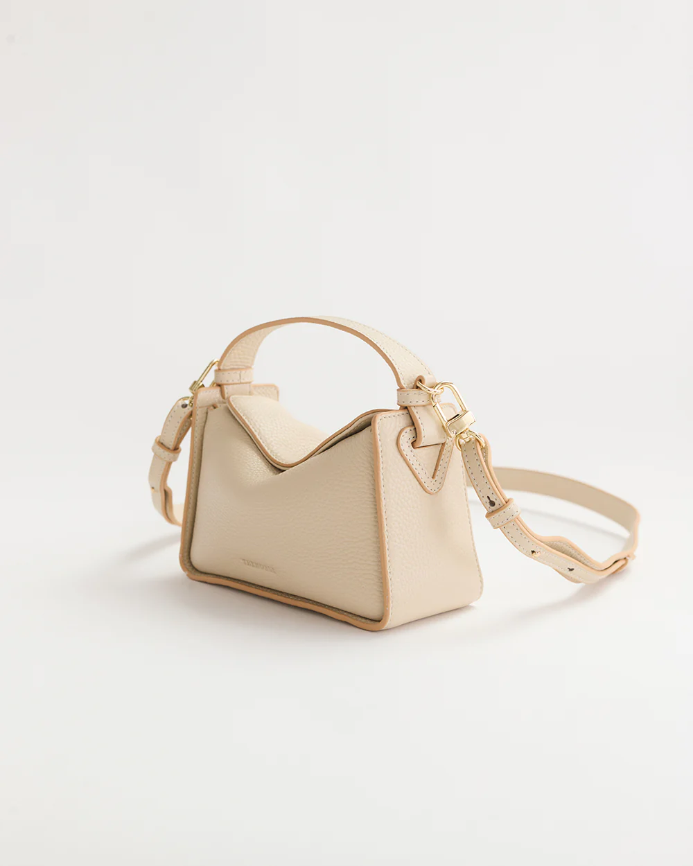 Mini Clementine Bag: Oat with Gold - Image 3