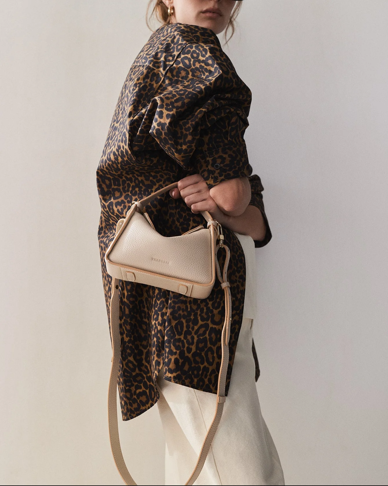 Mini Clementine Bag: Oat with Gold - Image 5