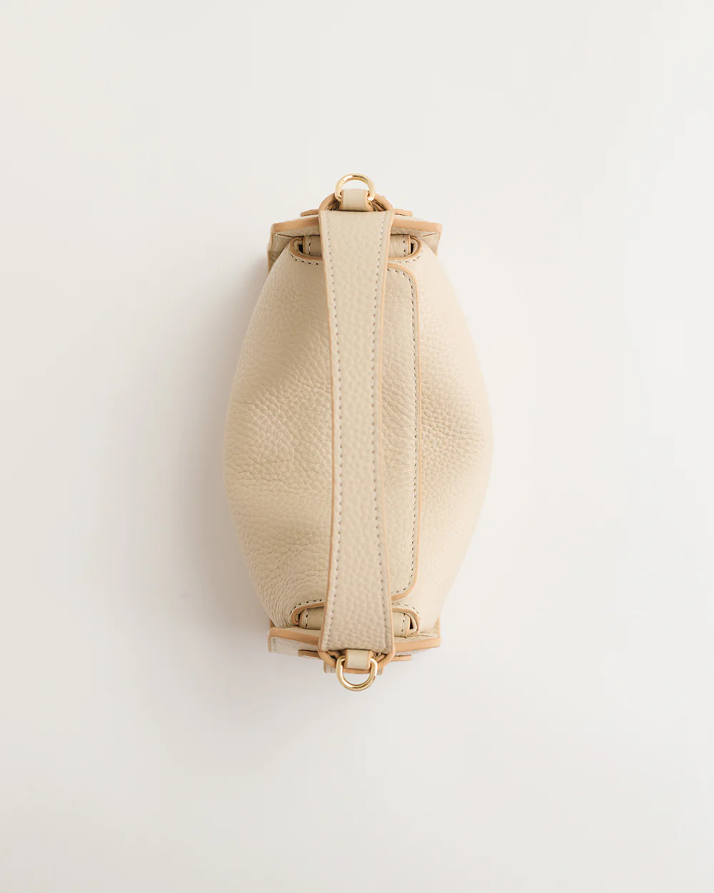 Mini Clementine Bag: Oat with Gold - Image 8
