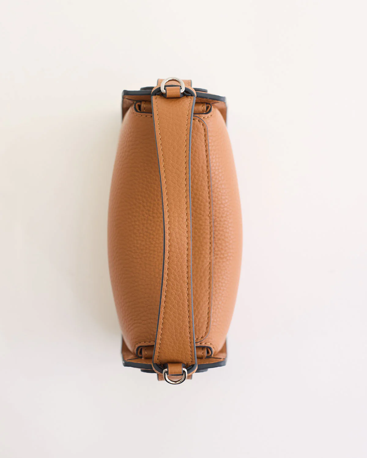 Mini Clementine Bag: Tan Pebbled Leather - Image 4