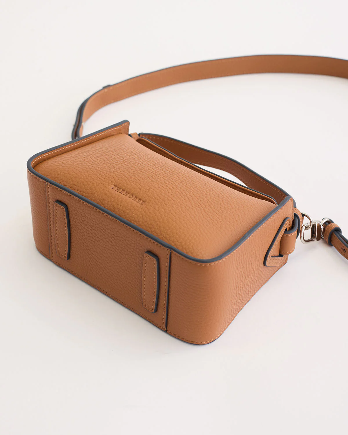 Mini Clementine Bag: Tan Pebbled Leather - Image 9