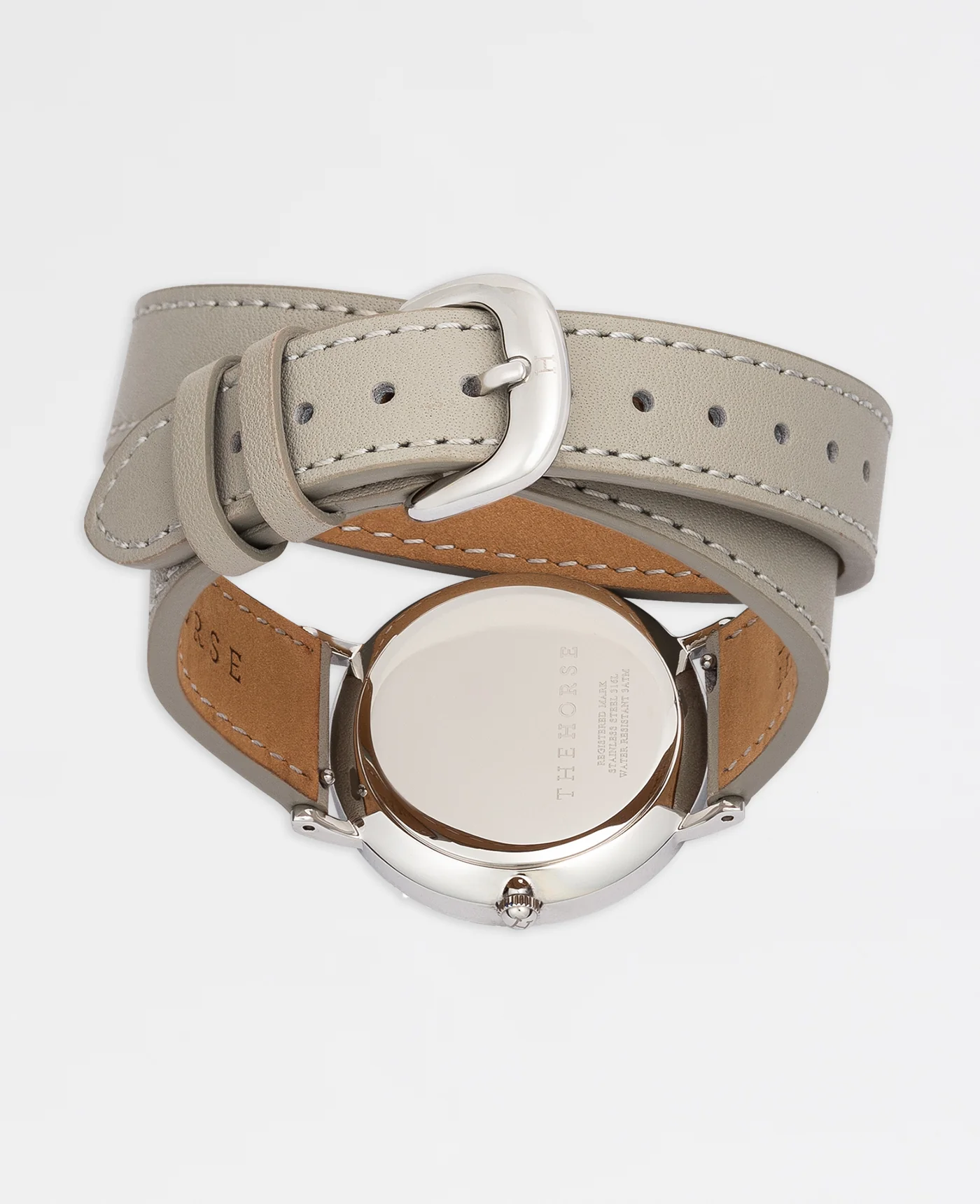 The 16mm Classic Strap: Grey Bracelet/ Silver - Image 3