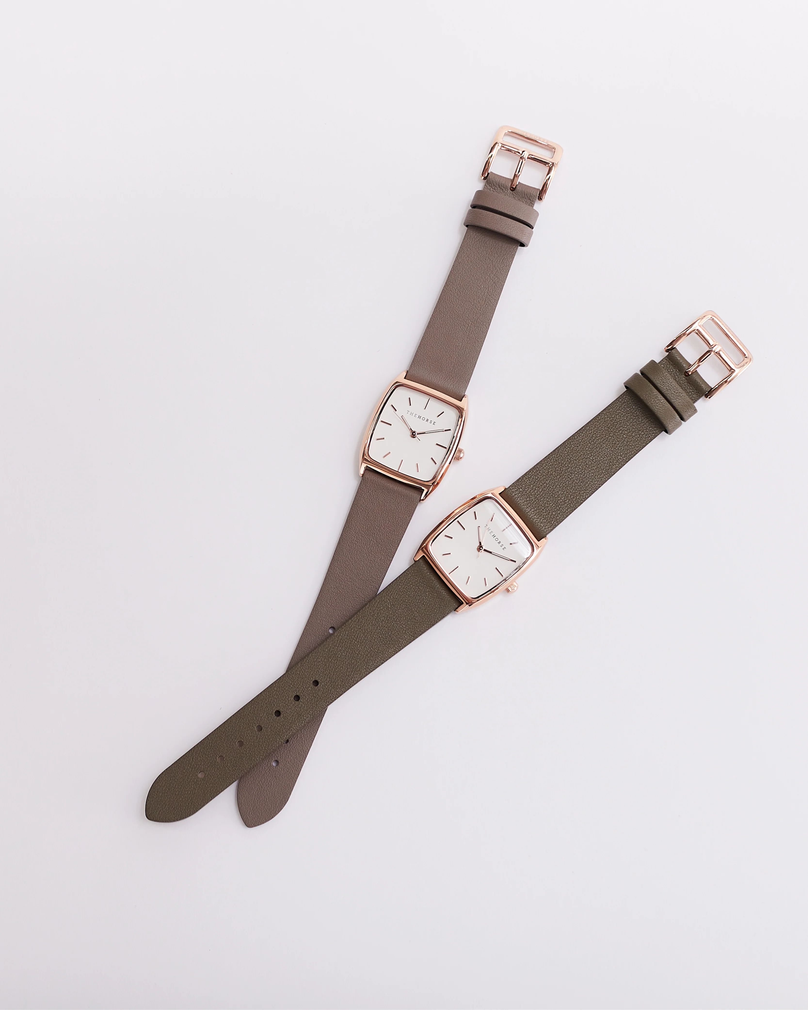 The Dress Watch: Rose Gold / White Dial / Dark Grey Leather - Image 5
